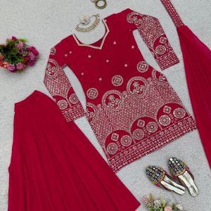 Hot Pink Gharara Set - Image 3