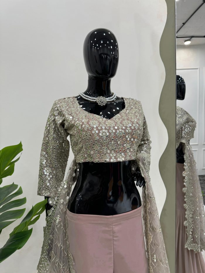 Crop Top with Sharara - Image 3