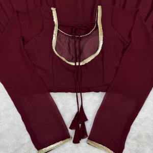 Sequins Work Anarkali Set - Image 8