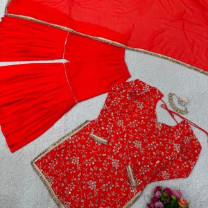 Embroidered Sharara Set - Image 6