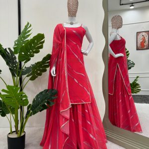 Leheriya Print Sharara Set - Image 6