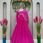 Half Cape Anarkali Gown