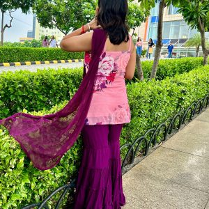 Pretty in Purple Sharara Set - Image 5