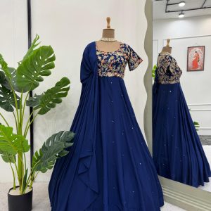 Embroidered Anarkali Set - Image 7