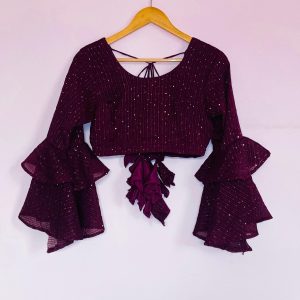 Sequins Lehenga with Dupatta - Image 4