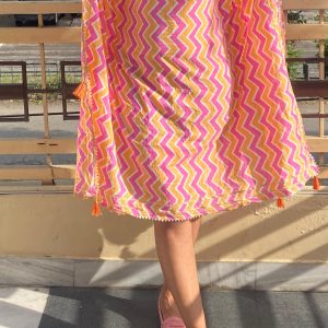Printed Kaftan Dress - Image 2
