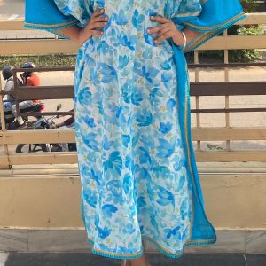 Kaftan from Dupatta (Fabric sent by client) - Image 2