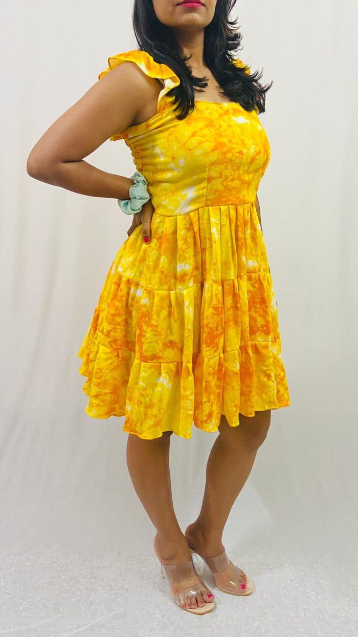 Tie and Dye Multi Tiered Dress - Image 7