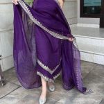 Asymmetric Hem Kurta Set with Dupatta