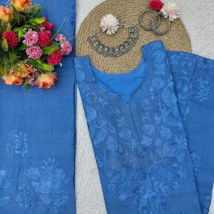 Chikankari Kurta Set - Image 12