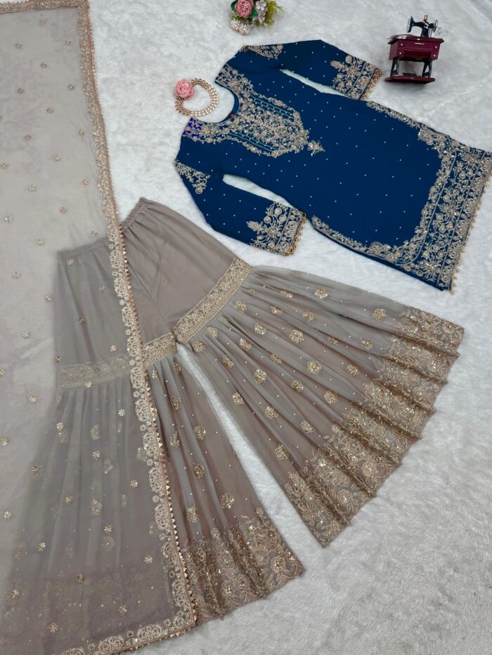 Designer Sharara Set - Image 64