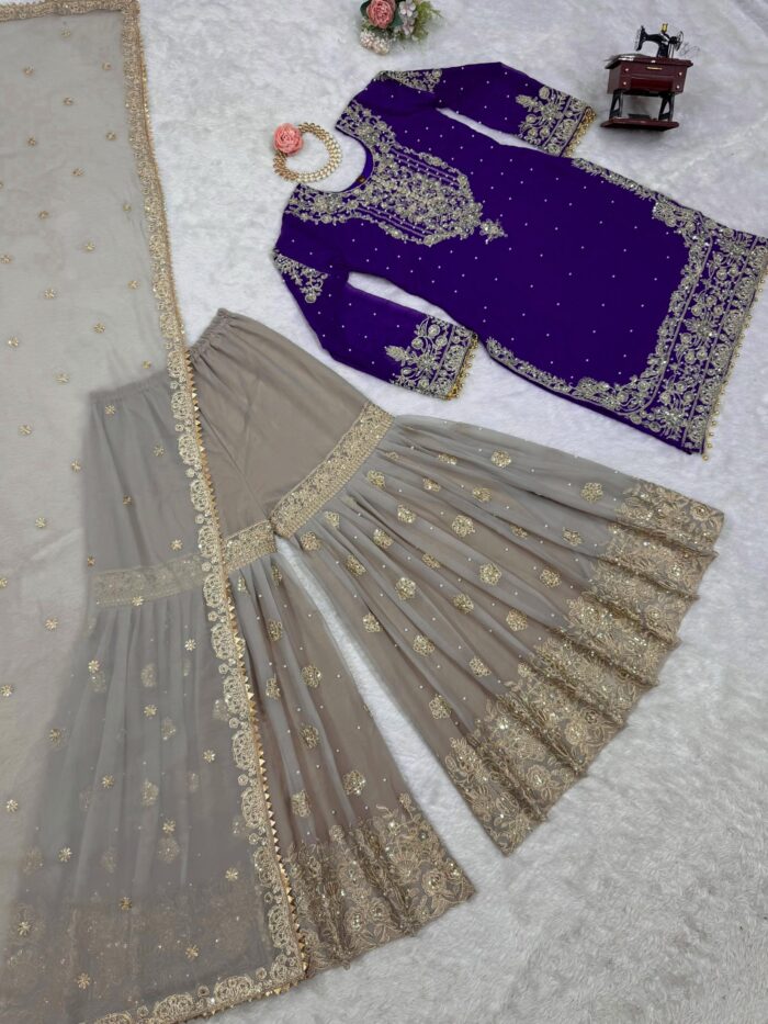 Designer Sharara Set - Image 66