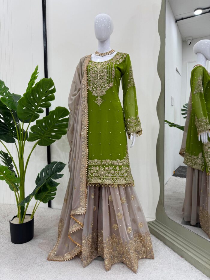 Designer Sharara Set - Image 58