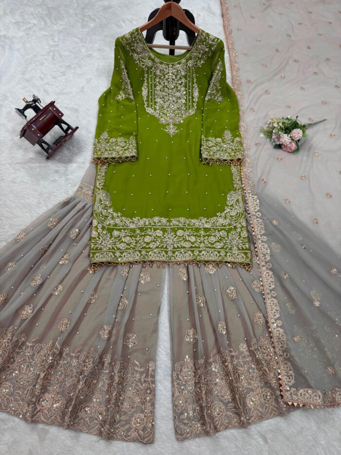 Designer Sharara Set - Image 60