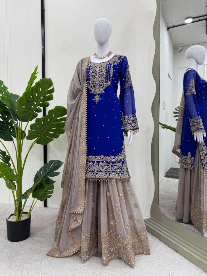 Designer Sharara Set - Image 55