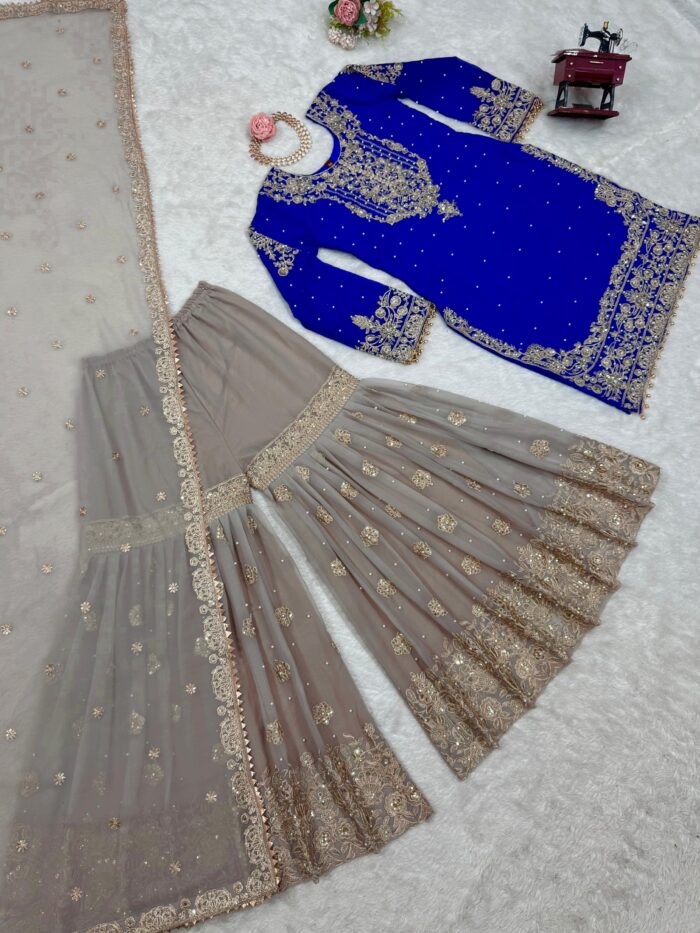 Designer Sharara Set - Image 56