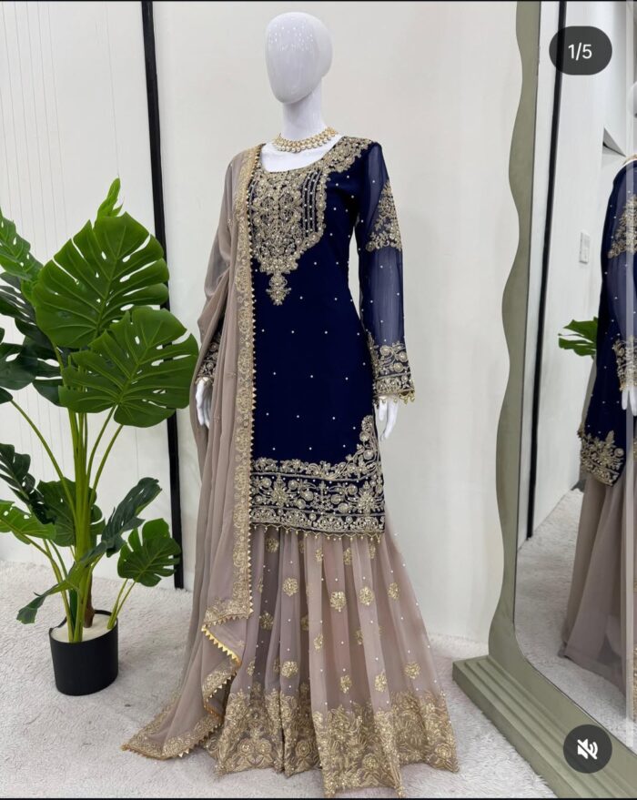 Designer Sharara Set