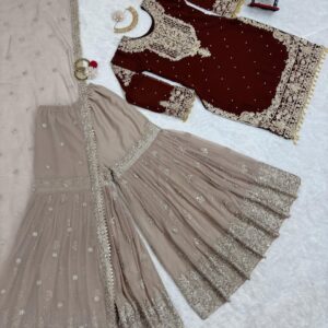 Designer Sharara Set - Image 19