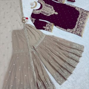Designer Sharara Set - Image 30