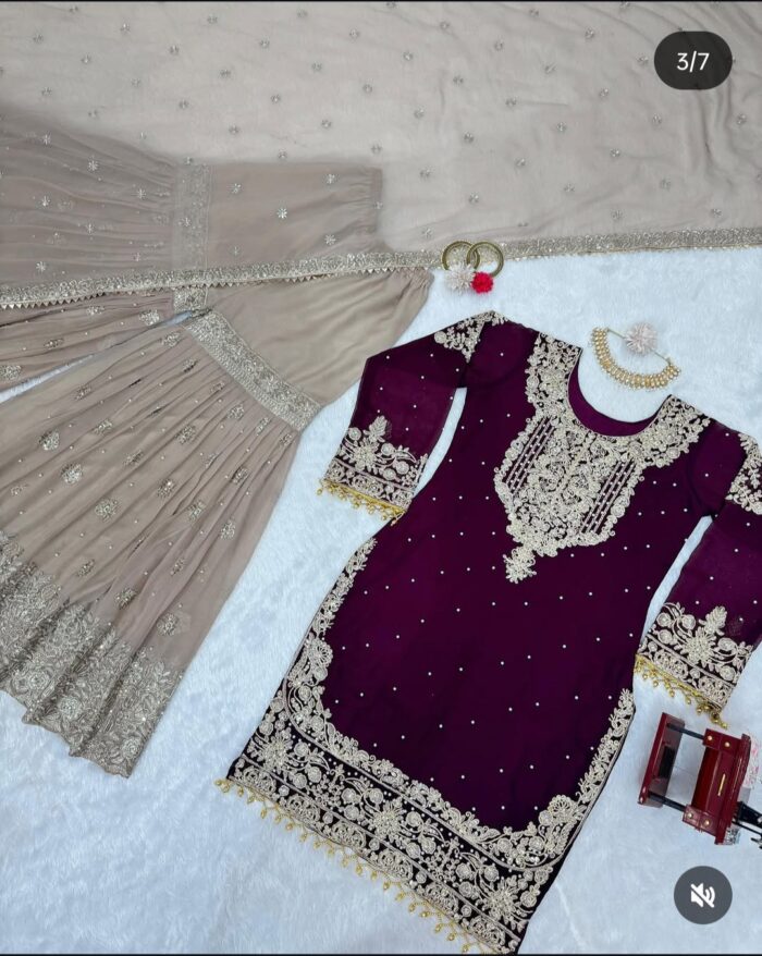 Designer Sharara Set - Image 27