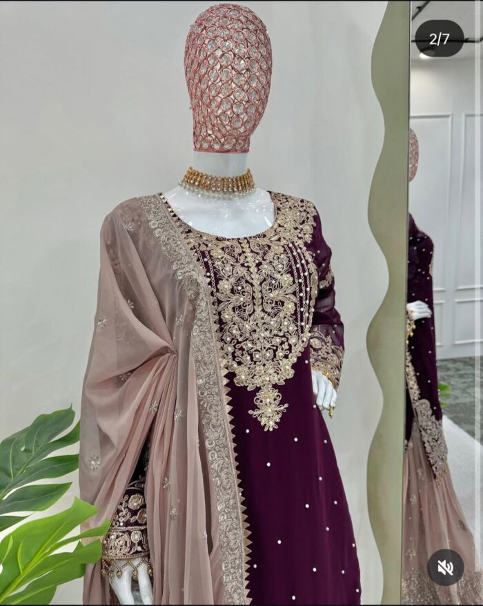 Designer Sharara Set - Image 29