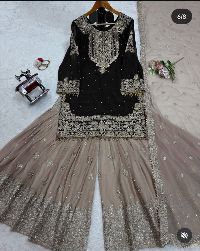 Designer Sharara Set - Image 35