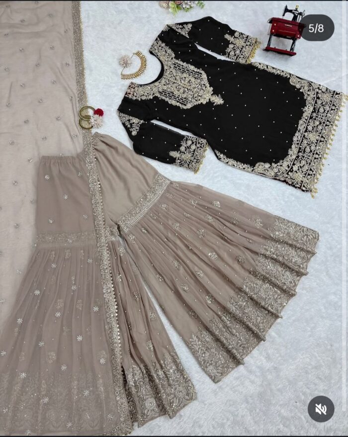 Designer Sharara Set - Image 33