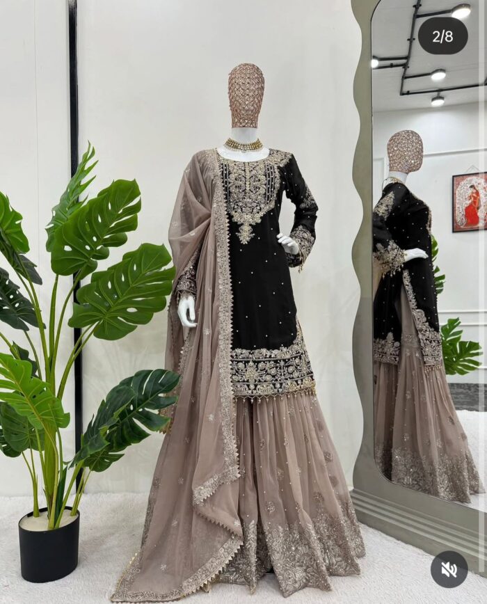 Designer Sharara Set - Image 34