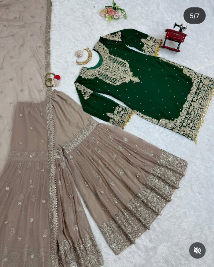 Designer Sharara Set - Image 39