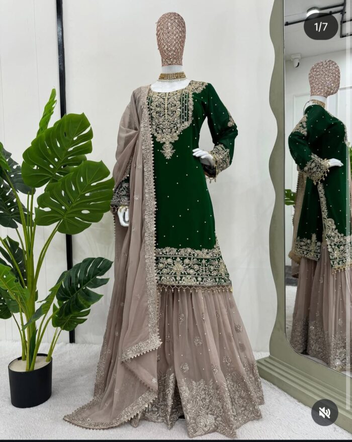 Designer Sharara Set - Image 45