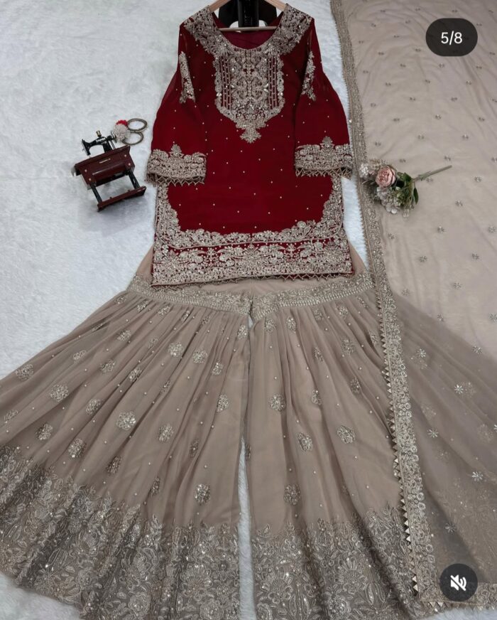Designer Sharara Set - Image 53