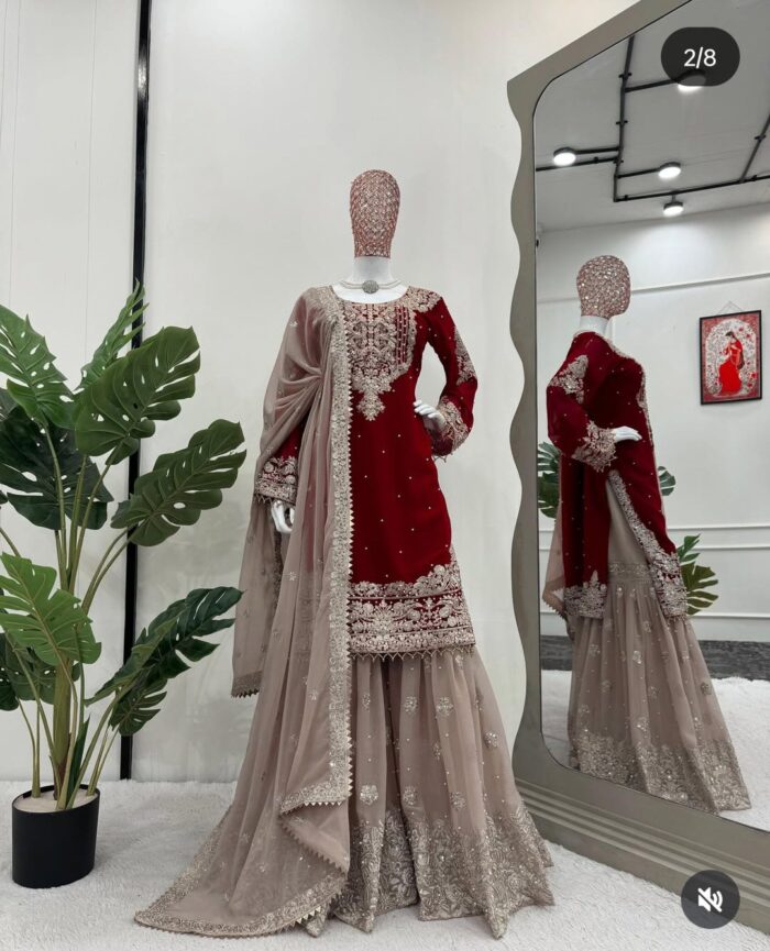 Designer Sharara Set - Image 49