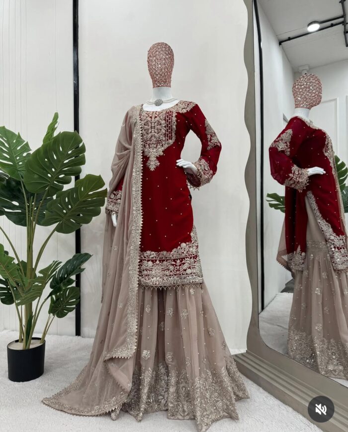 Designer Sharara Set - Image 48