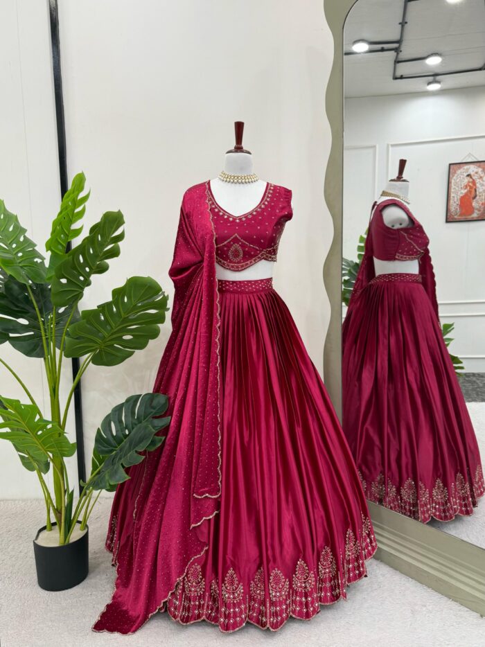 Hot Fix Work Lehenga Set - Image 7