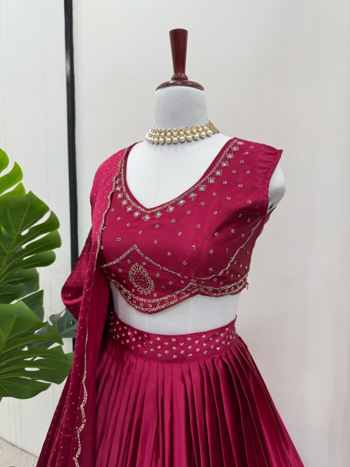Hot Fix Work Lehenga Set - Image 10