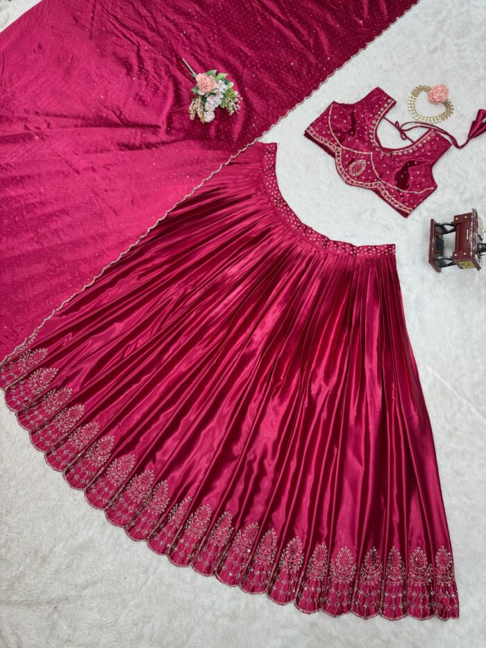 Hot Fix Work Lehenga Set - Image 13