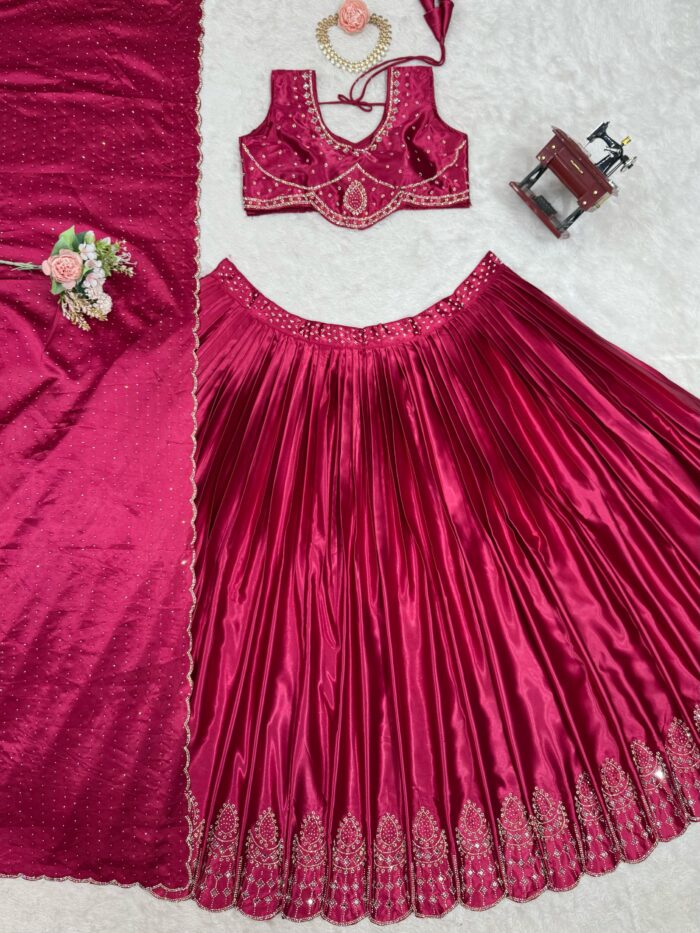Hot Fix Work Lehenga Set - Image 9