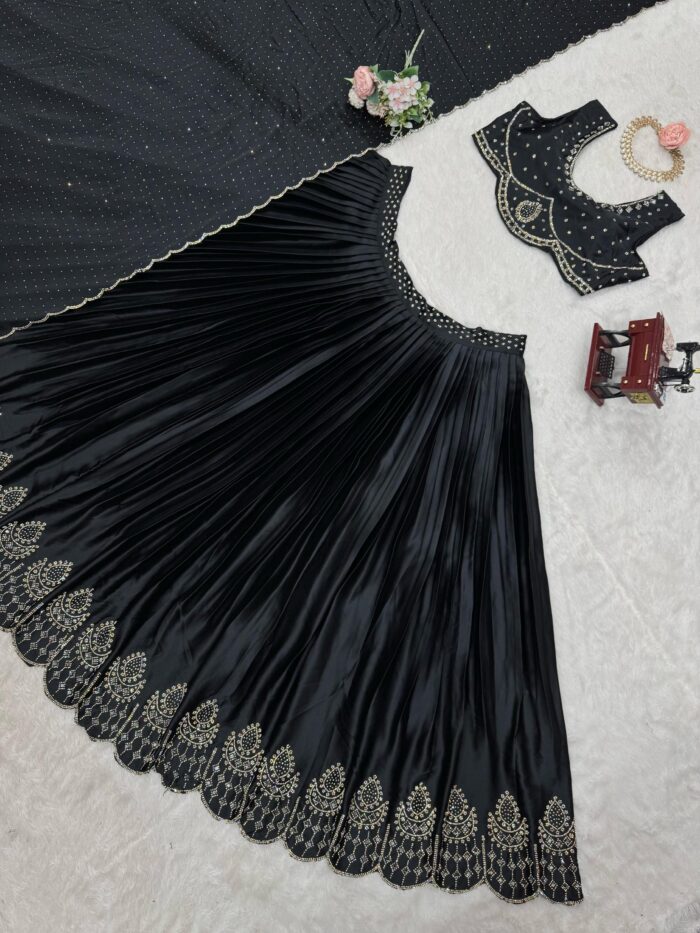 Hot Fix Work Lehenga Set - Image 4