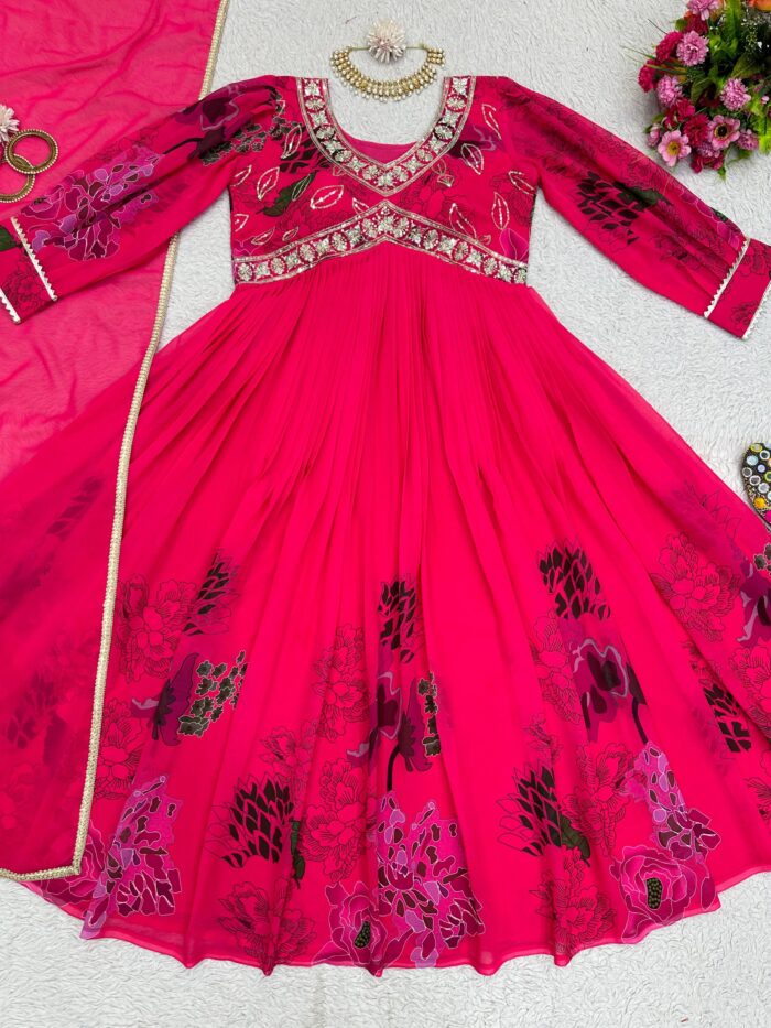 Trendy Alia Cut Anarkali Set - Image 11