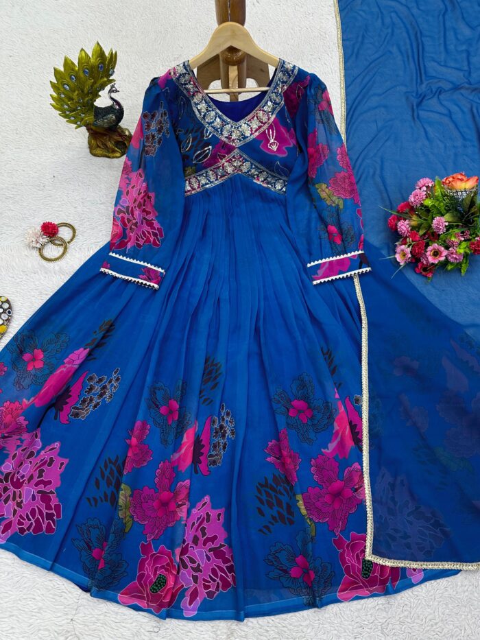 Trendy Alia Cut Anarkali Set - Image 6