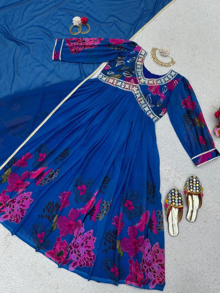 Trendy Alia Cut Anarkali Set - Image 5