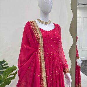 Magenta Anarkali Set - Image 5