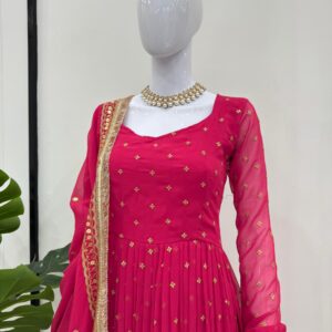 Magenta Anarkali Set - Image 3