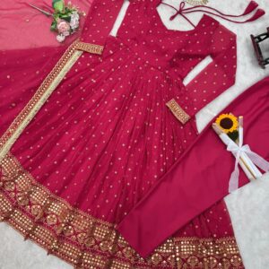 Magenta Anarkali Set - Image 4