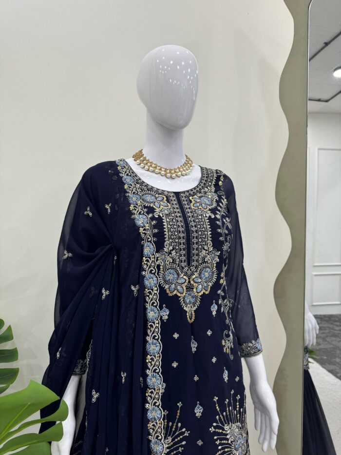 Sharara Set with Cutwork Kurta - Image 7