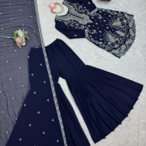 Sharara Set with Cutwork Kurta - Image 8