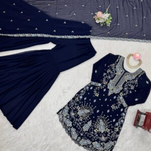 Sharara Set with Cutwork Kurta - Image 4