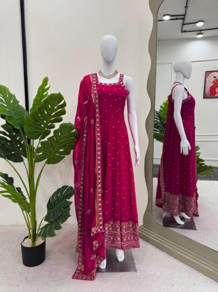 Anarkali with Dupatta