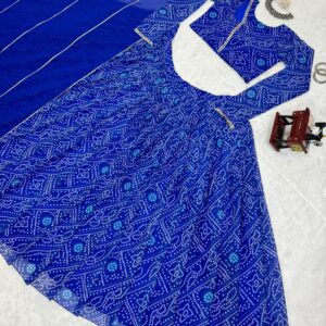 Bandhej Print Lehenga Set - Image 4