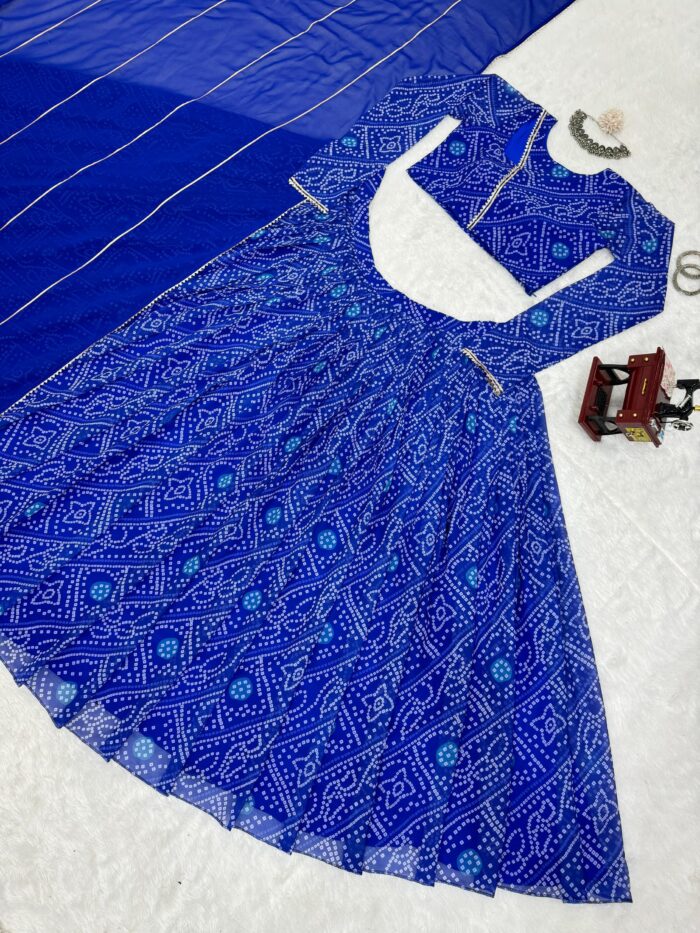 Bandhej Print Lehenga Set - Image 4